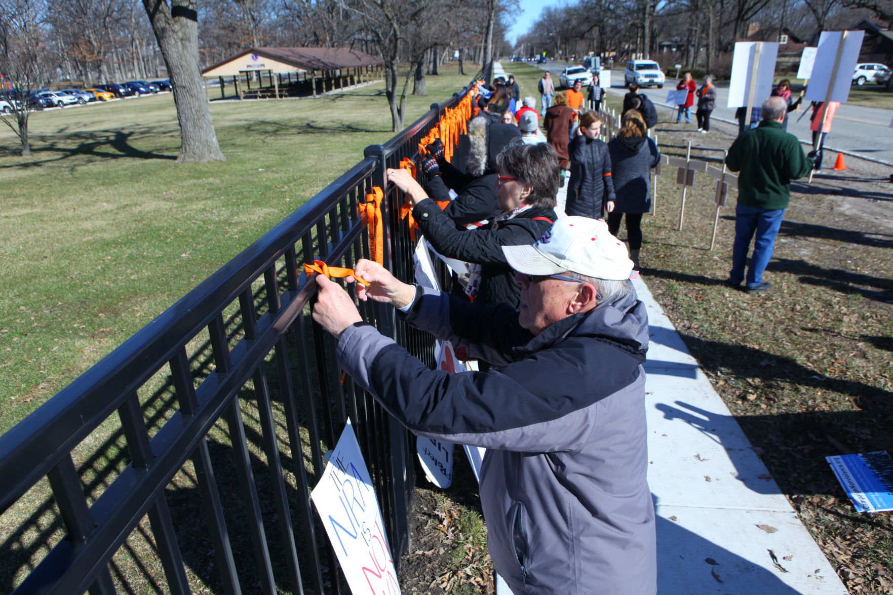 Gallery: Organizers protest outside gun show in Crown Point